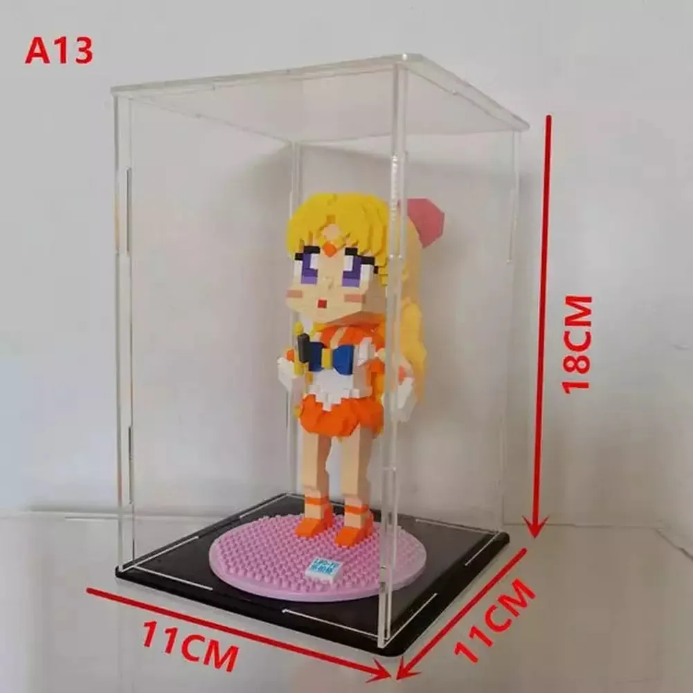 MOC  Compatible  *A* 36 Styles Transparent Acrylic Display Box For Micro Building Blocks Dustproof Mini Bricks Toy Collection Showcase Box (No Model)