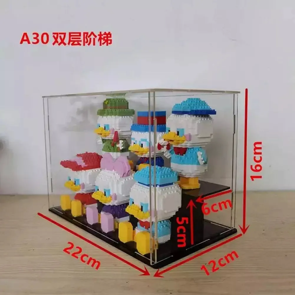 MOC  Compatible  *A* 36 Styles Transparent Acrylic Display Box For Micro Building Blocks Dustproof Mini Bricks Toy Collection Showcase Box (No Model)