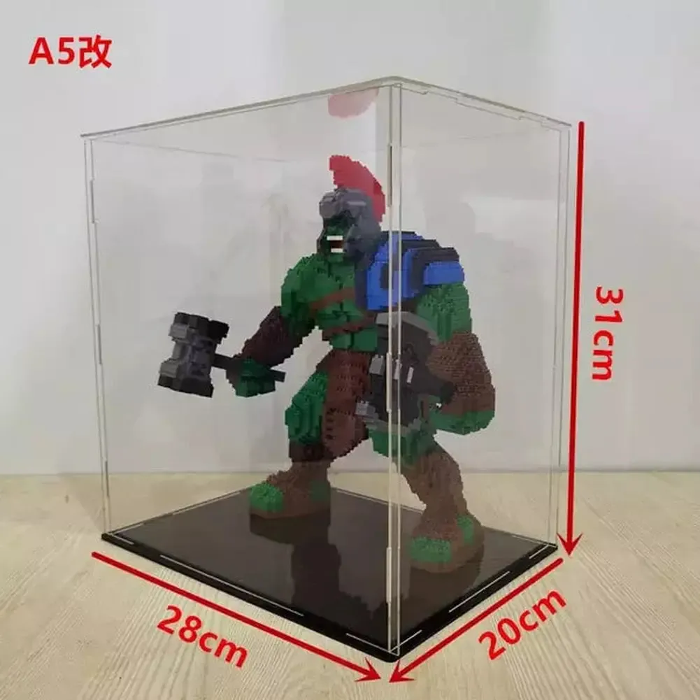 MOC  Compatible  *A* 36 Styles Transparent Acrylic Display Box For Micro Building Blocks Dustproof Mini Bricks Toy Collection Showcase Box (No Model)