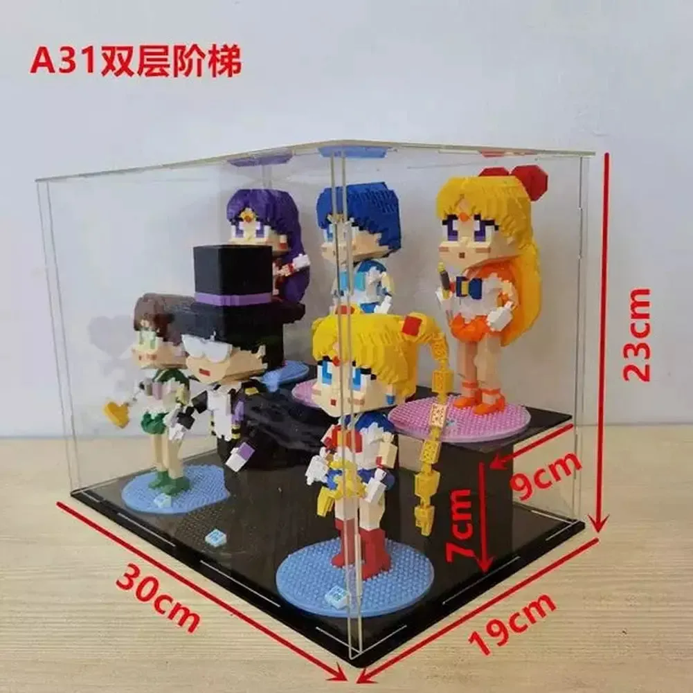 MOC  Compatible  *A* 36 Styles Transparent Acrylic Display Box For Micro Building Blocks Dustproof Mini Bricks Toy Collection Showcase Box (No Model)