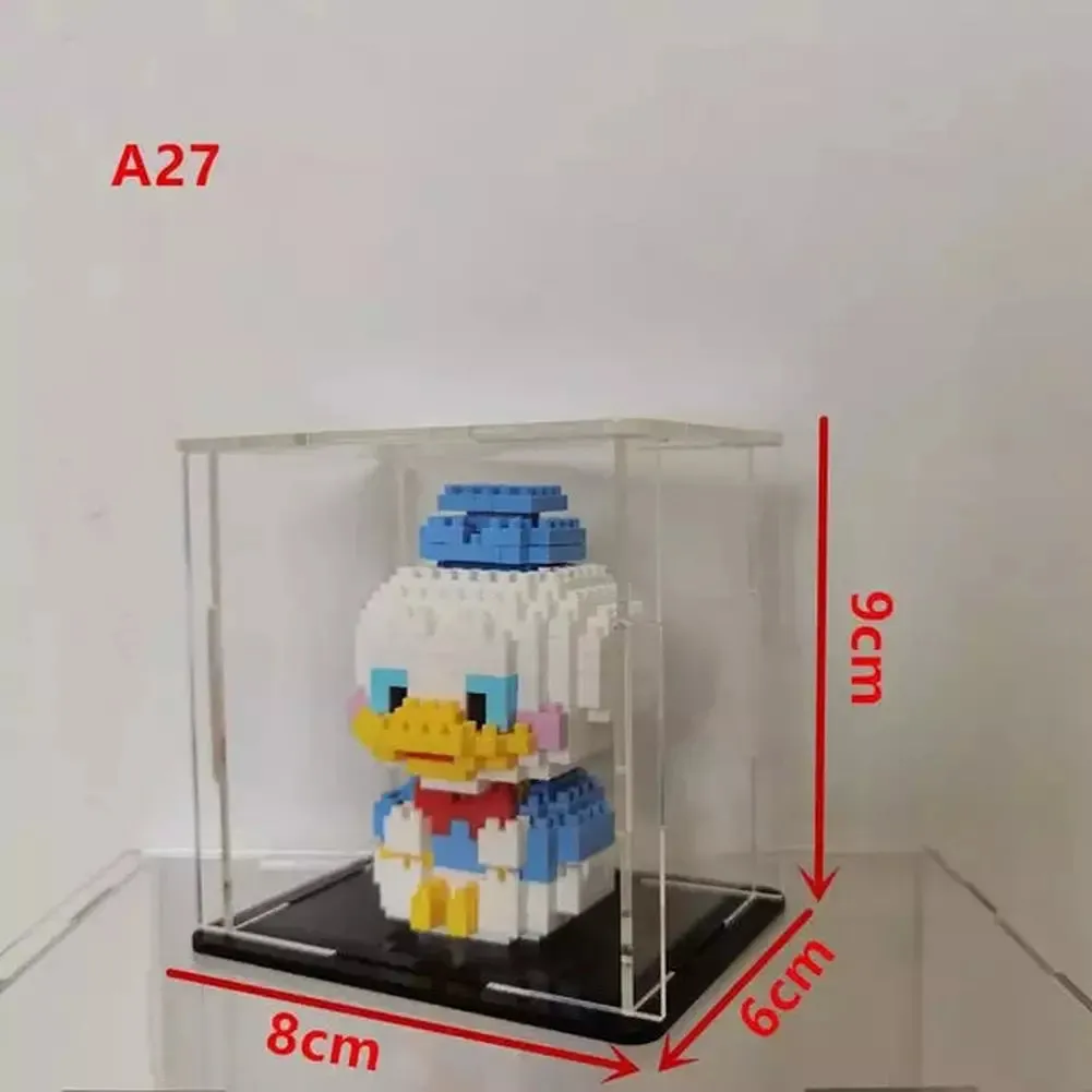 MOC  Compatible  *A* 36 Styles Transparent Acrylic Display Box For Micro Building Blocks Dustproof Mini Bricks Toy Collection Showcase Box (No Model)