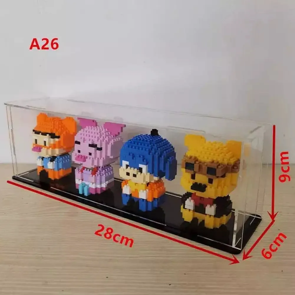 MOC  Compatible  *A* 36 Styles Transparent Acrylic Display Box For Micro Building Blocks Dustproof Mini Bricks Toy Collection Showcase Box (No Model)