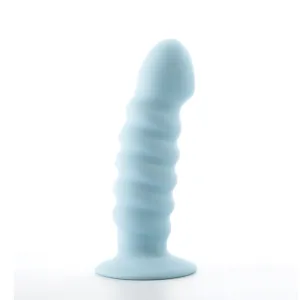 PARIS 6 SILICONE DONG PASTEL BLUE '