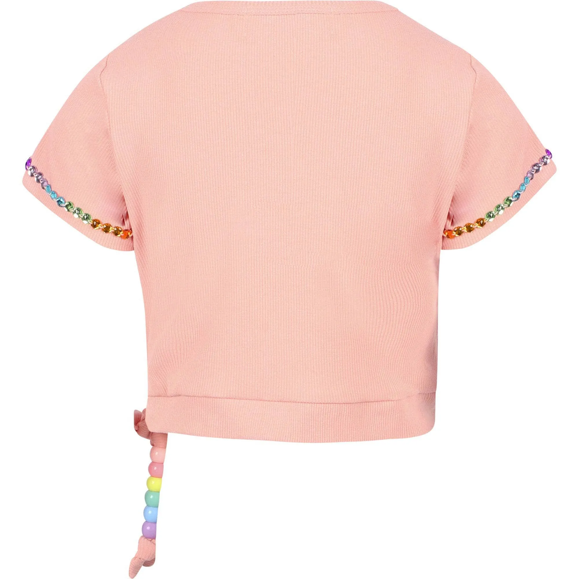 Peach Candy Beaded Short Set