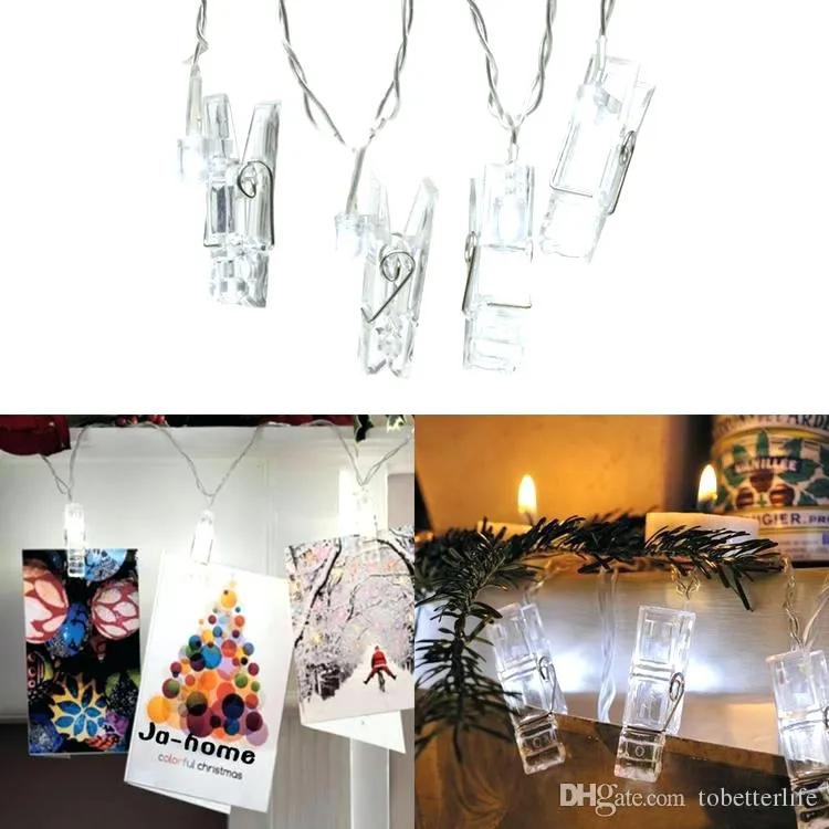 Photo Wall Light Clip 16 Led Light String With Plug - H00118