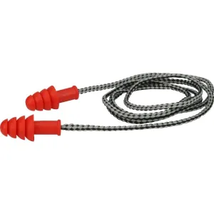 PIP 267-HPR410C Reusable TPR Corded Ear Plugs – NRR 27, Red, One Size, 1 Box