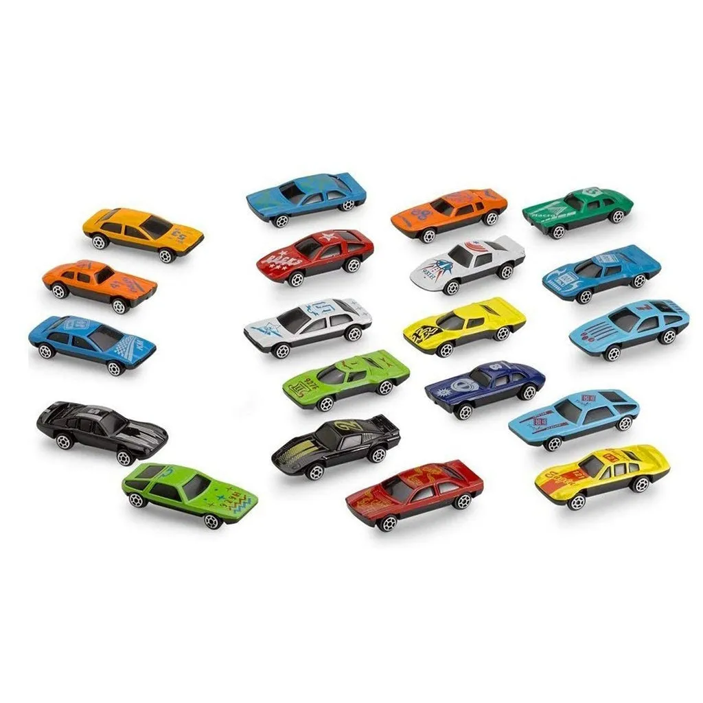 Plastic Super Racer Power Car Set (Set of 25Pcs) - H02747
