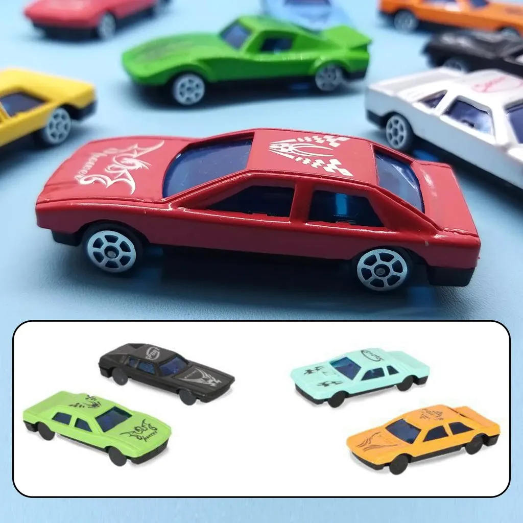 Plastic Super Racer Power Car Set (Set of 25Pcs) - H02747