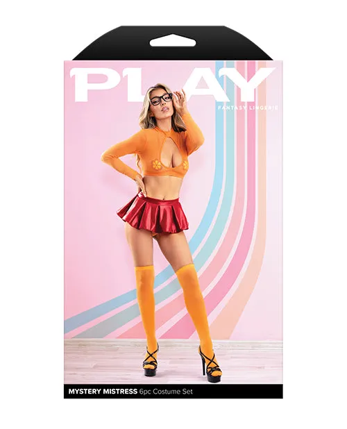 Play Mystery Mistress 6 pc Set - Orange/Red