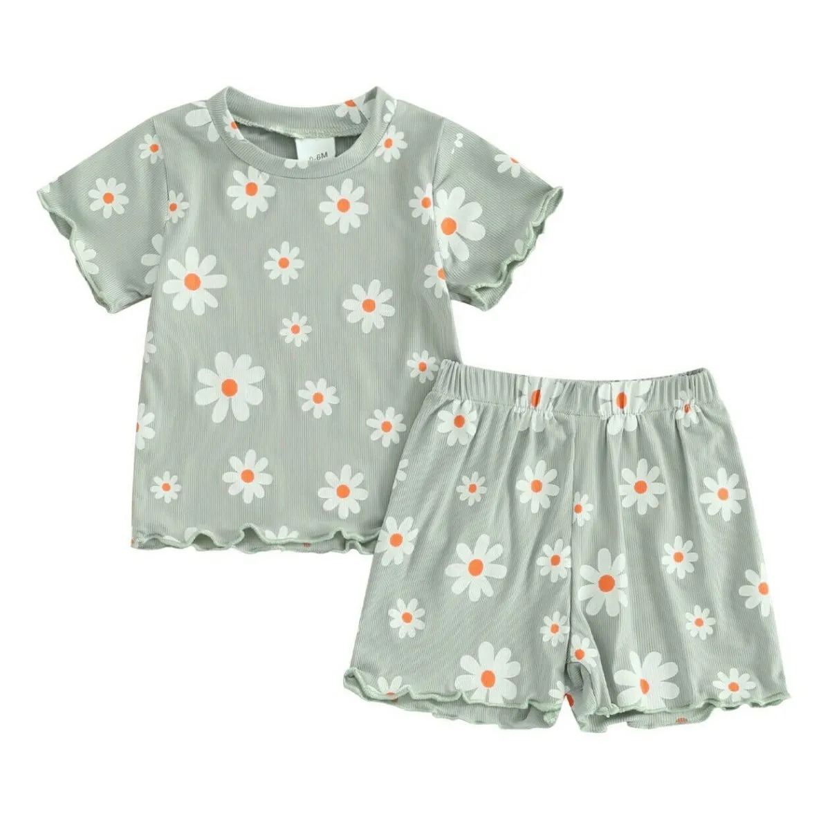 Short Sleeve Daisy Baby Set