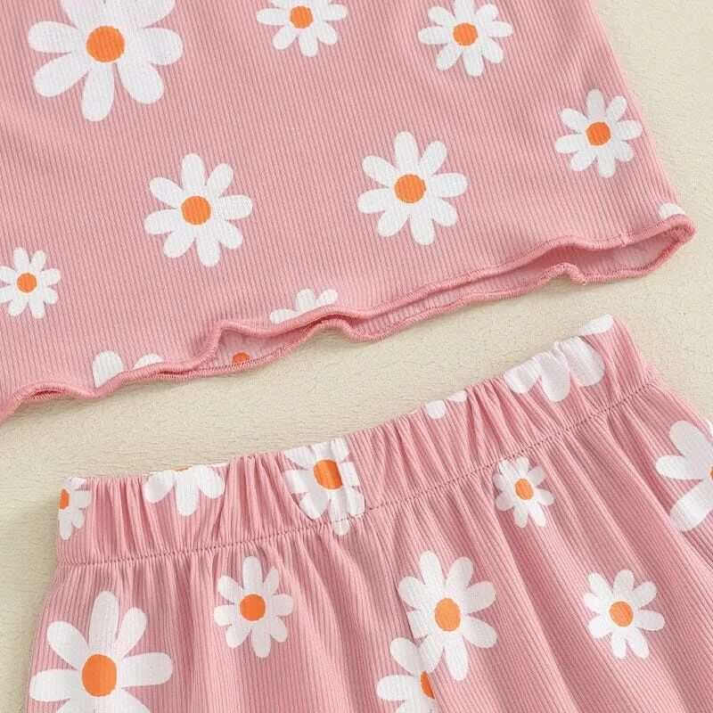 Short Sleeve Daisy Baby Set
