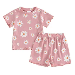 Short Sleeve Daisy Baby Set