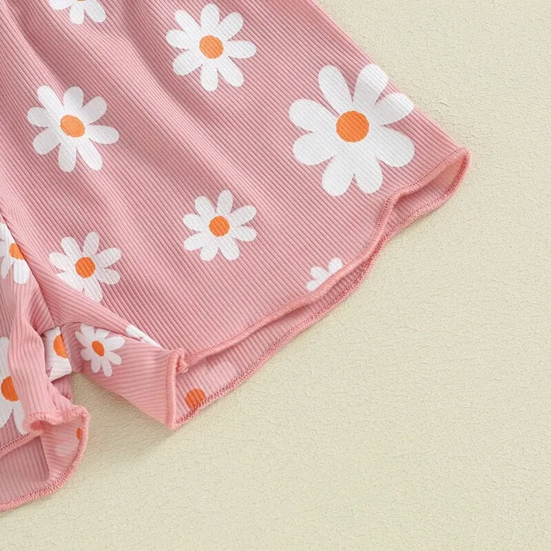 Short Sleeve Daisy Baby Set