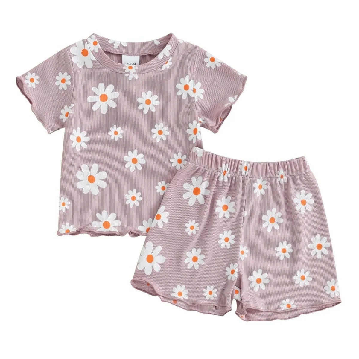 Short Sleeve Daisy Baby Set