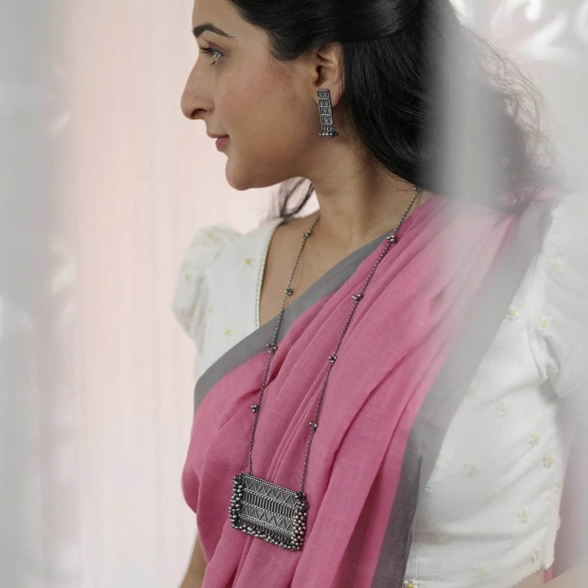 Silver Ghungroo Nakshi Set Big