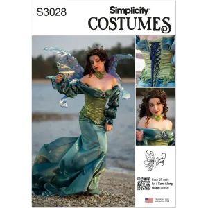 Simplicity Sewing Pattern S3028 Misses' Fantasy Costume by Raine Emery
