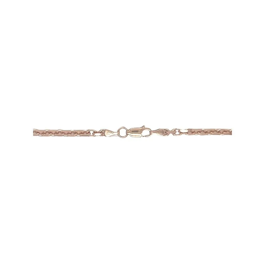 Solid Italian 10K Rose Gold Designer Link Chain 3.25MM 18-28 Inches