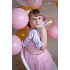 storybook princess gloves, white