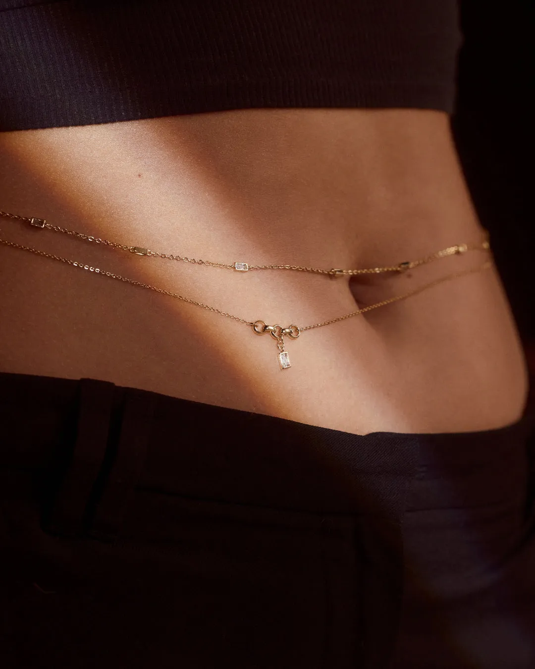 Sunrise on South Beach Belly Chain Set- Silver