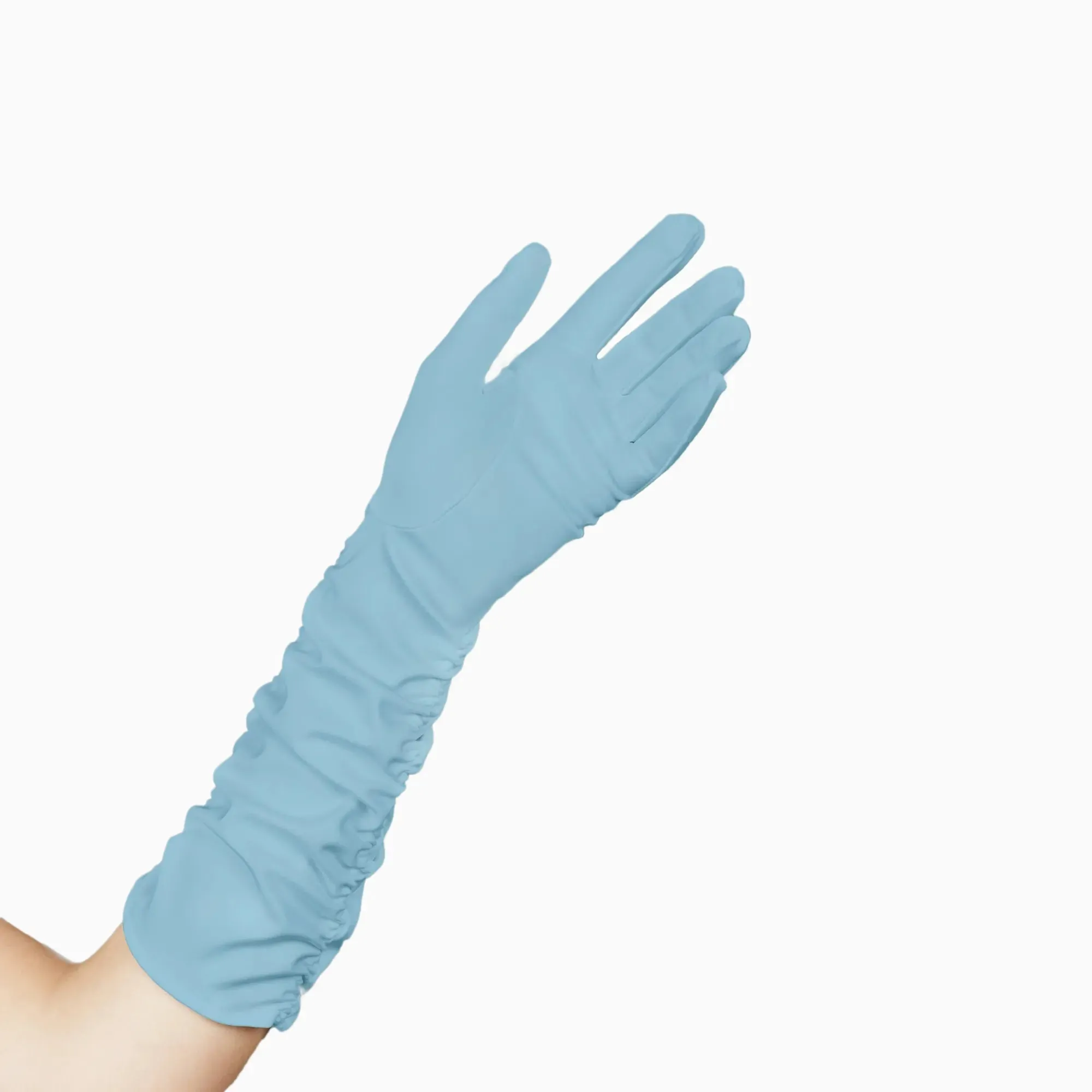 THE STEPHANIE - Long Gloves Light Blue