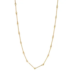 Tura Sugden 18k Gold Needle Eye Chain Necklace - Petite