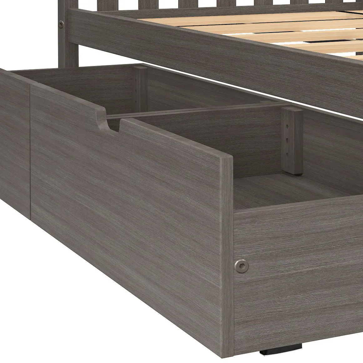 Twin Over Twin Bunk Bed With Stairs & Storage Drawers
