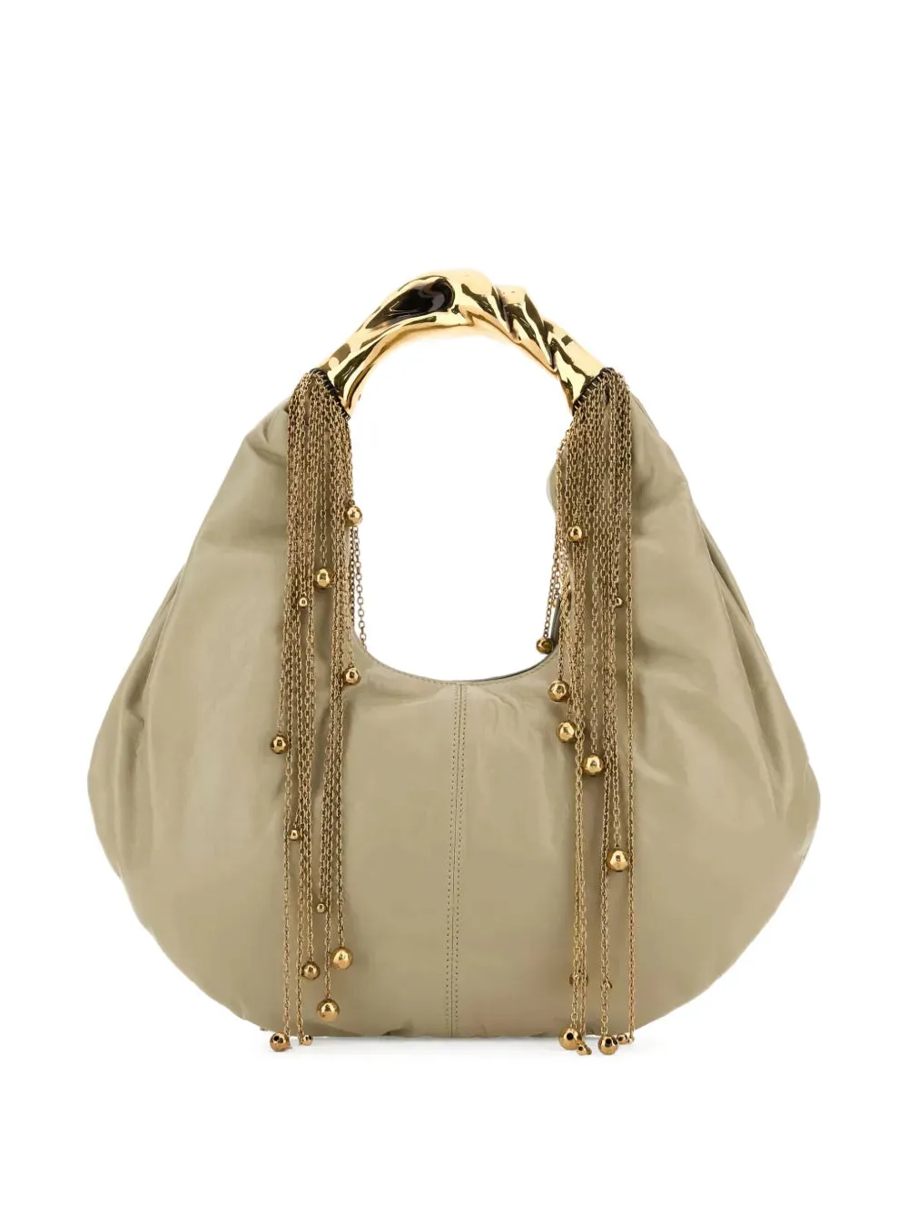 Twisted Shell Hobo Bag in Smoky Beige