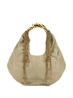 Twisted Shell Hobo Bag in Smoky Beige