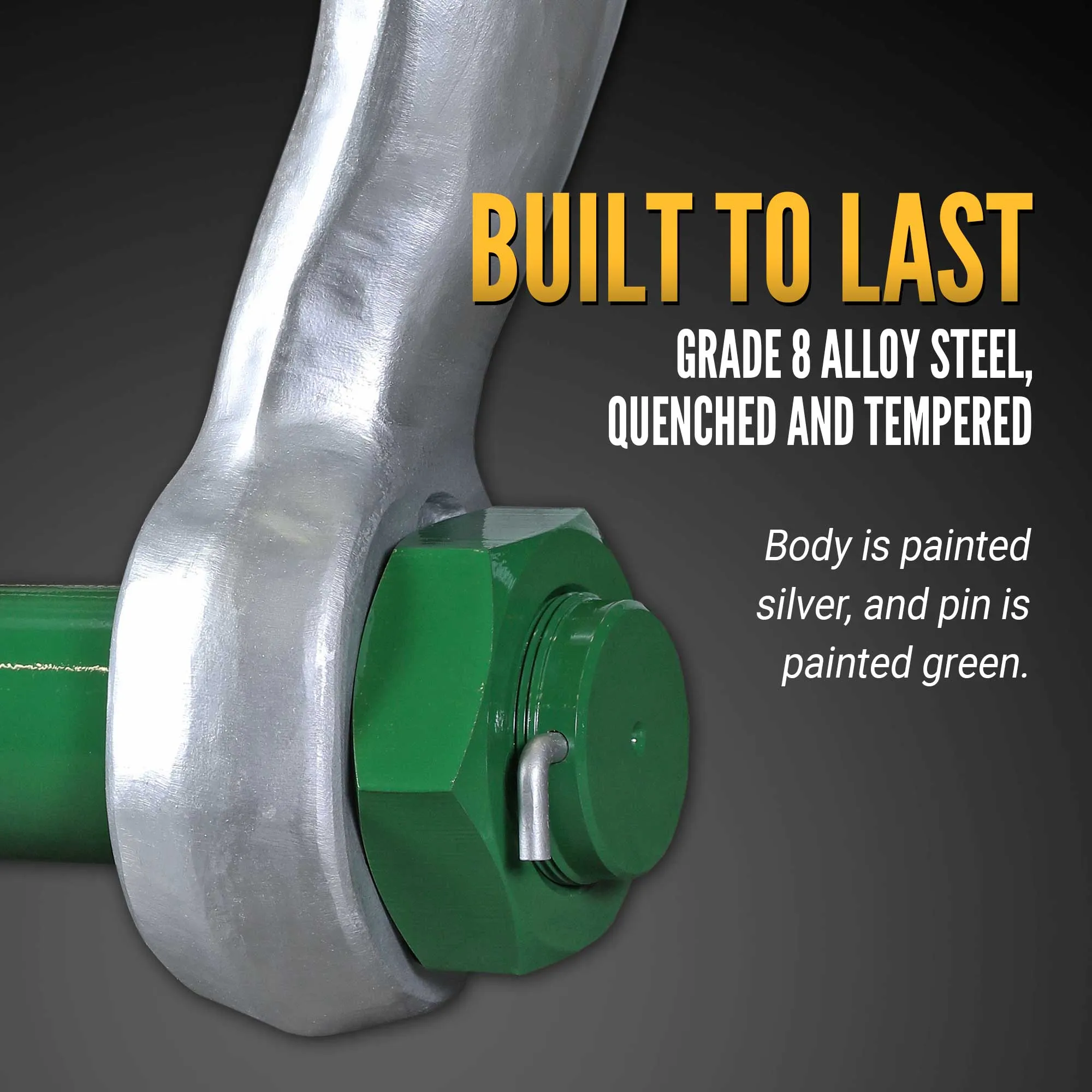 Van Beest Green Pin Bolt Type Wide Body Sling Shackle | P-6033 - 1550 Ton