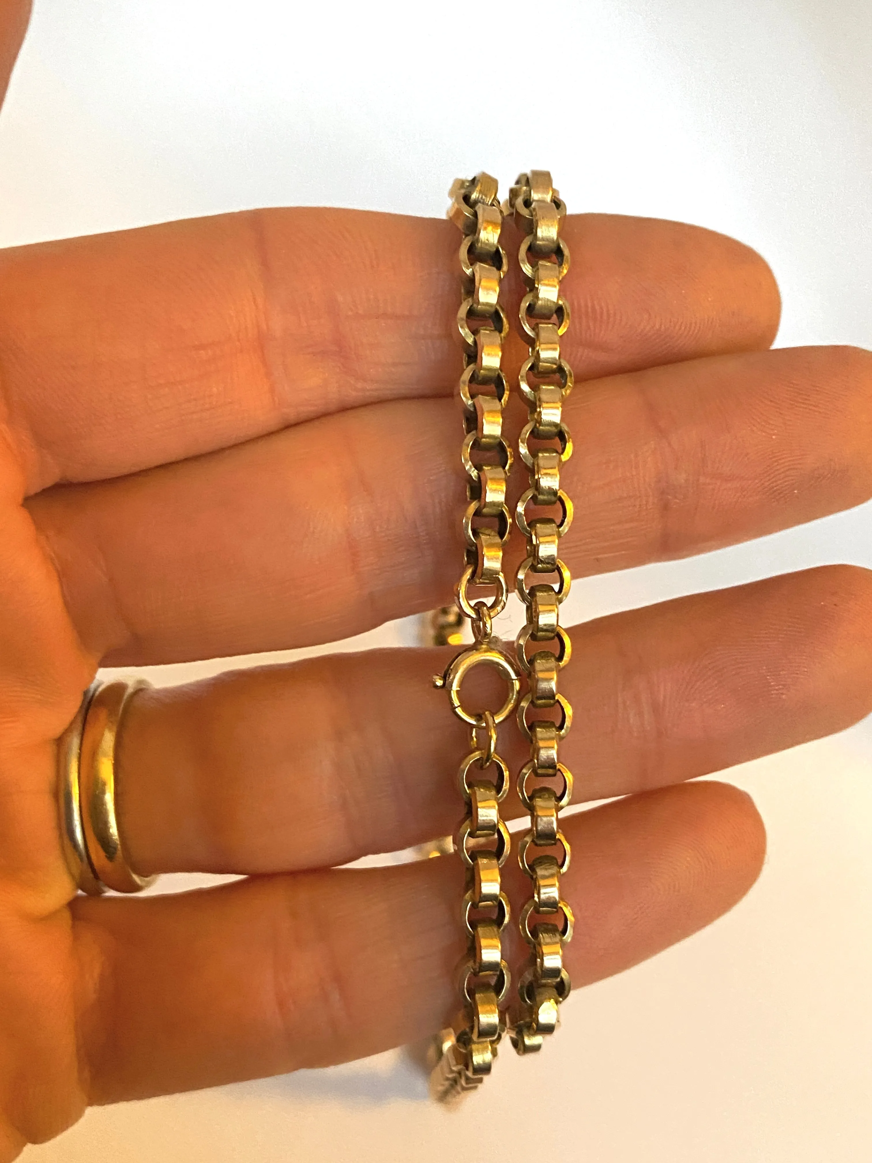 Victorian, 18 inch, 9ct Gold Belcher Chain (16.75g)